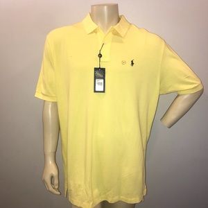 NWT Polo Ralph Lauren Collard Shirt Mens Yellow